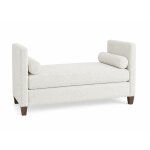 White Boucle' Uph Daybed