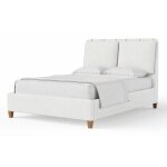 King Uph Bed-Pure White