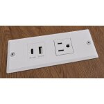 Desk W/ Charging Station - Image 5