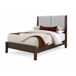 Mercer Street King Shelter Uph Bed-grey Stripe - 860-663-366-064-722-MS1