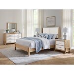 King Shelter Uph Bed-Pure White - Image 3