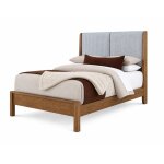 King Shelter Uph Bed-Navy Stripe