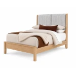 Mercer Street King Shelter Uph Bed-grey Stripe - 864-663-366-064-722-MS1
