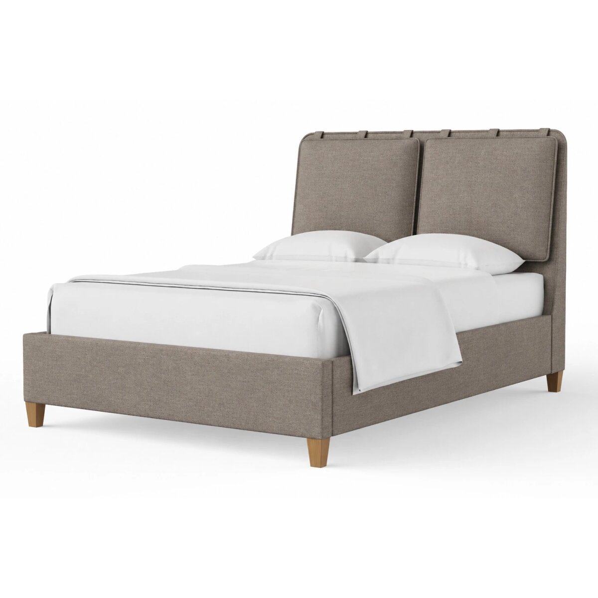 dd4a12ed0a377e29f20ed7aac0500911 King Uph Bed-Mocha - Image 1
