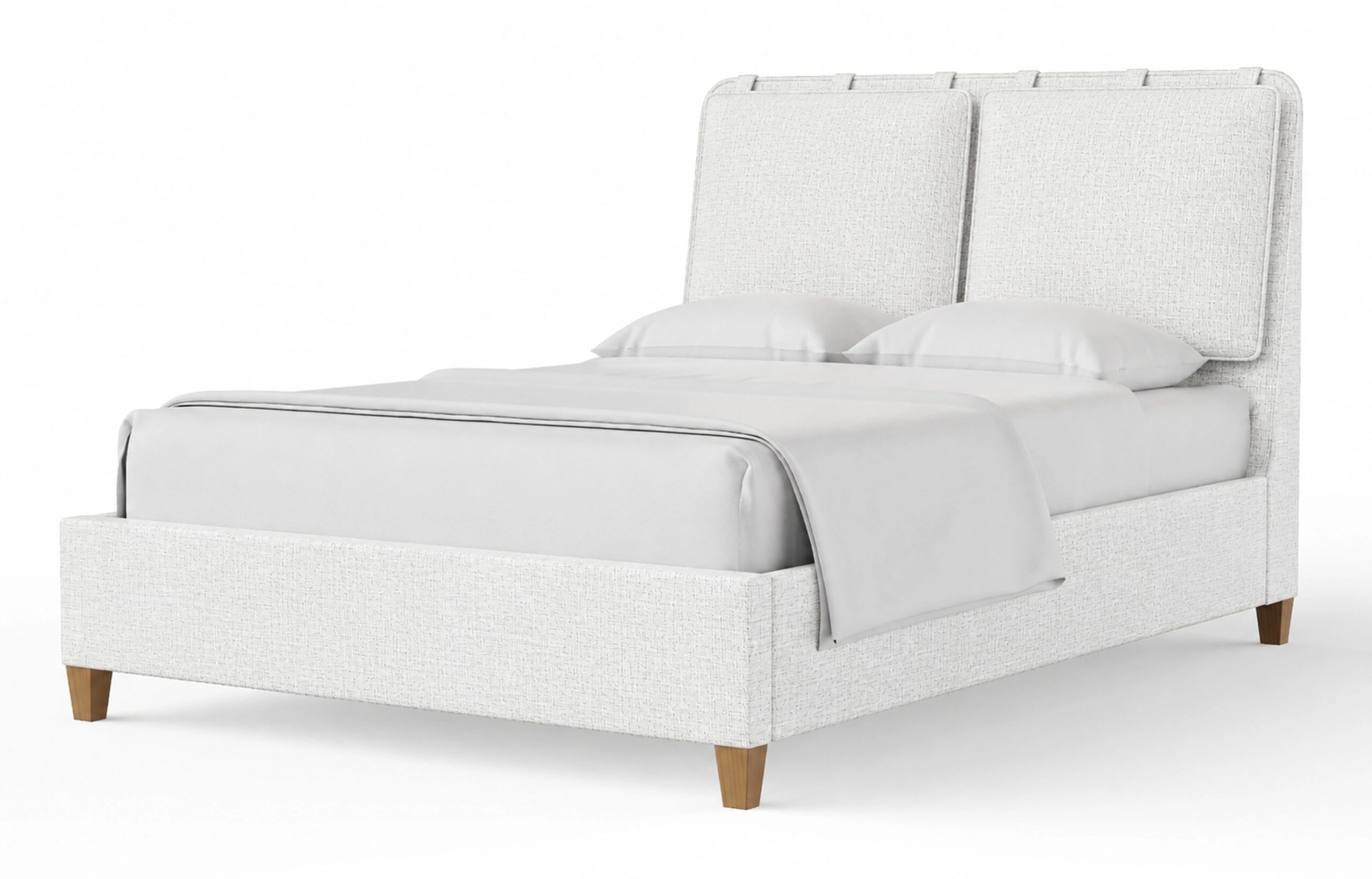 e115b619a06dbc82c908b81e5e00f766 King Uph Bed-Pure White - Image 1