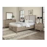 Woodbridge King Upholstered Bed With Storage -grey - 821-661-062-066B-502-666 - Image 2