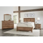 Cool Farmhouse Queen Panel Bed W/ Storage Footboard - 800-557-050B-502-555 - Image 4