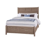 Tide & Timber King Fretwork Bed With Storage Footboard - 831-667-066B-502-666T