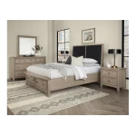 Woodbridge Queen Upholstered Bed With Storage -black - 821-551-053-050B-502-555 - Image 2