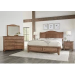 Cool Farmhouse Sleigh Bed W/ Storage Footboard - 800-553-050B-502-555 - Image 5