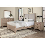 Woodbridge Queen Upholstered Bed-grey - 821-551-155-052-922 - Image 4