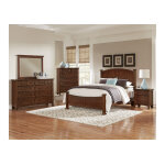 Bonanza Queen Poster Bed - Cherry Finish - BB28-557-755-922 - Image 3