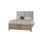 Woodbridge King Upholstered Bed With Storage -grey - 821-661-062-066B-502-666
