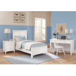 Bonanza Twin Mansion Bed - White Finish - BB29-552/255/911 - Image 2