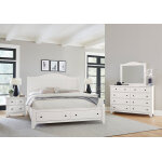 Cool Farmhouse Sleigh Bed W/ Storage Footboard - 804-553-050B-502-555 - Image 2
