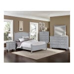 Bonanza Queen Poster Bed - Grey Finish - BB26-557-755-922 - Image 3