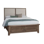 Woodbridge Queen Upholstered Bed With Storage -grey - 820-551-052-050B-502-555