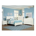 Bonanza King Mansion Bed - White Finish - BB29-668/866/922/MS1 - Image 2