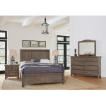 Cool Farmhouse Panel Bed in Queen - 801-557-755-922 - Image 4