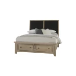 Woodbridge King Upholstered Bed With Storage -black - 821-661-063-066B-502-666