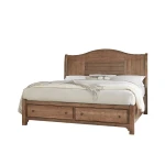 Cool Farmhouse Sleigh Bed W/ Storage Footboard - 800-553-050B-502-555