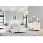 Cool Farmhouse Queen Panel Bed W/ Storage Footboard - 804-557-050B-502-555 - Image 2