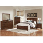 Bonanza Full ,queen, & King Mansion Bed - Cherry Finish - BB28-668/866/922/MS1 - Image 4