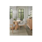 Crafted Cherry Dining Upholstered Side Chair Oatmeal Fabric - 154-030B - Image 8