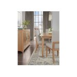 Crafted Cherry Dining Upholstered Side Chair Oatmeal Fabric - 154-030B - Image 9