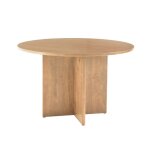 Crafted Cherry Dining 48 Inch Round Table W/ Wood Base - 154-048-148
