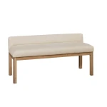 Ivory Cream Upholstered Bench