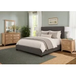 Amelia Upholstered Bed - Mocha - Image 3